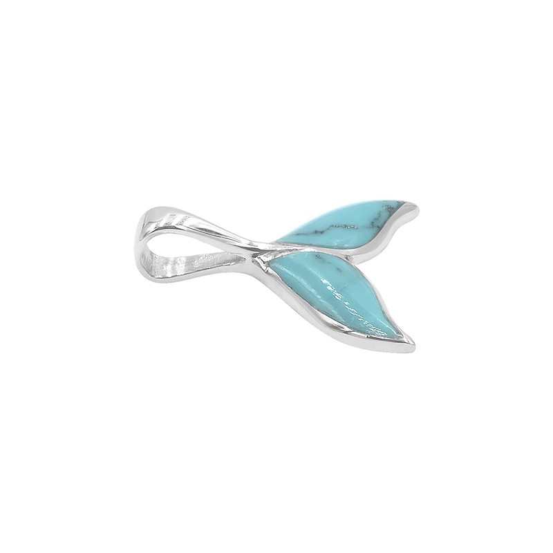 Starborn Colgante con forma de cola de ballena en plata