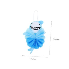 Baluue Cartoon Bath Sponge Set 2Pcs Soft Exfoliating Loofah for Boys and Girls Bathing Gentle Shower Scrubber for Children Cute Design Bathing Accessories