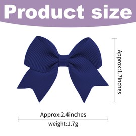 Damen-Haarspangen mit Schleife, 4 Stück Schleifen-Haarspangen, Haarspangen mit Schleife für Kinder Mädchen Frauen