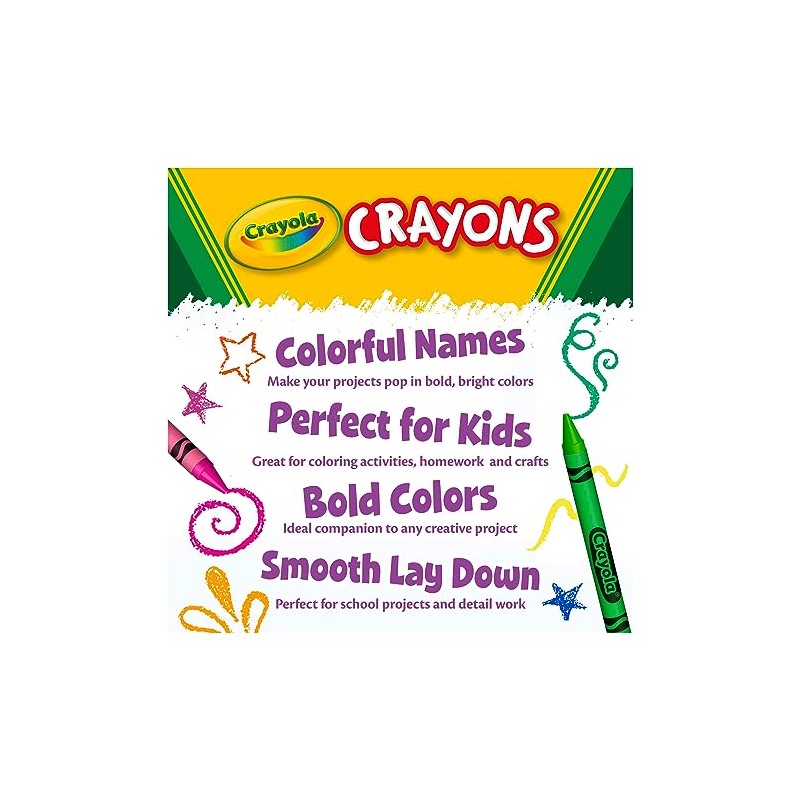 Crayola Crayon Classpack (800 unidades), crayones a granel para niños,