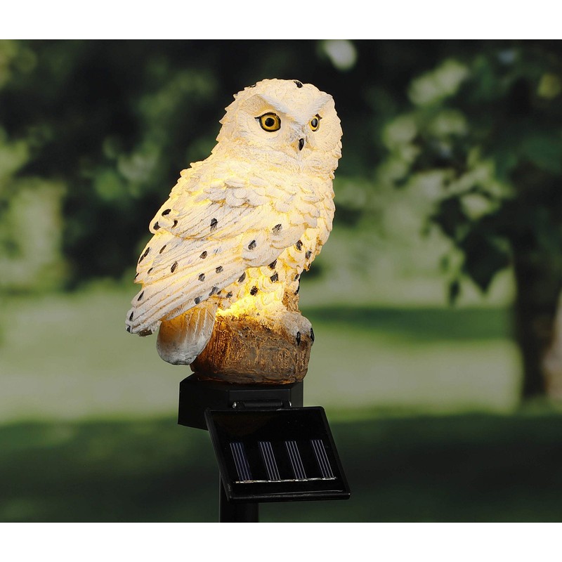 HI 70209 LED Solar Garden Stake Owl