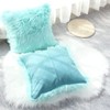 OYIMUA Fluffy Decorative Throw Pillow Covers 18×18, Faux Fur Farmhouse