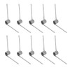 Torsion Spring Kit,10Pcs Stainless Steel Small Torsion Spring,90°Deflection Straight Torsion