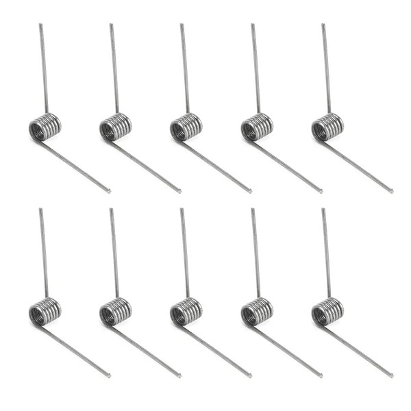 Torsion Spring Kit,10Pcs Stainless Steel Small Torsion Spring,90°Deflection Straight Torsion