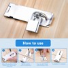 Shed Door Latch Clasp Lock, Stainless Steel Padlock Hasp, Security