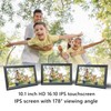 Aorpdd 10.1 Inch HD WiFi Digital Photo Frame, 16:10 Touchscreen