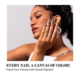 MelodySusie 30PCS Semi Cured Gel Nail Strips (Autumn Leaves), Works with Nail lamp, Salon Quality, Long Lasting, Easy to Apply and Remove, Includes 2 Prep Pads, Nail File and Wooden Stick