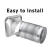 bociloy 4 Inch Duct Connector Flange, Metal Straight Pipe Flange
