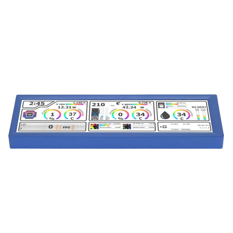 8.8 Inch PC Temperature Display Support Dynamic Theme Touchscreen Computer