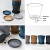 amaburo Art Stone Saucer [Black/SSS-2618 Size] amabro Art Stone Saucer