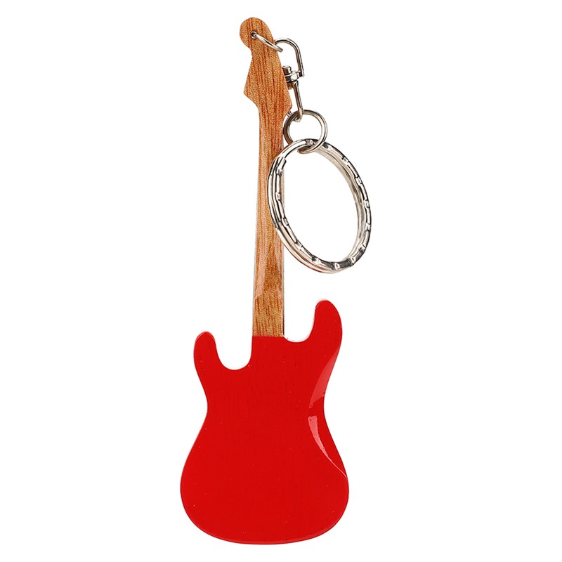 Guitar Keychain Portable Cute Mini Guitar Pendant Key Chain Ring