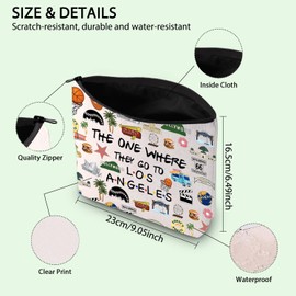 Los Angeles Trip Makeup Bag City of Angels Gift Los Angeles Vacation Bag Los Angeles Souvenir Gift Welcome Bag Housewarming Gift (Los Angeles UK)