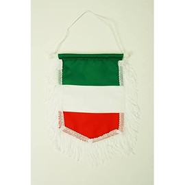 AZ FLAG - Pennant Italy - 15 x 10 cm - Italian Mini Flag 10 x 15 cm - Car Pennant Special Car
