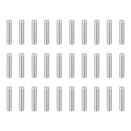 sourcing map 100pcs Dowel Pins M2.5(2.5mm) x 10mm 304 Stainless Steel Cylindrical Shelf Support Peg Pin Rod Fasten Elements for Metal Devices Wood Furniture DIY Installation, Silver