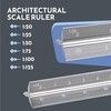 Wintex Triangular Ruler Silver – High Quality Aluminium Ruler 30