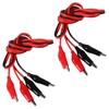 AEDIKO Alligator Clips Electrical 1 m Insulated Test Leads with