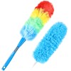 iHUFeather Rainbow Static Duster 24inch Reusable Microfiber Electrostatic Dusters with