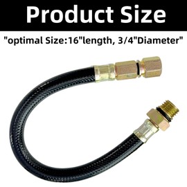 510440902 Flex Oil Drain Hose Replace for Kawasaki FR600V FR651V FR691V FR730V FX730V FJ180V FS730V FS541 FH721V FH601V FH641V FH661V FH680V for Kubota Z412 Z122R for Toro MX5060 FX730V (Pack of 1)