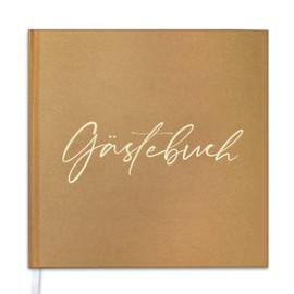 Hyggartn Wedding Guest Book, Vintage Guest Book, Blank Wedding Guest Book, 72 Pages, GuestBook for Wedding, Anniversaries, Christening, Birthday, Wedding Book, Wedding Album (36 Double Sides,