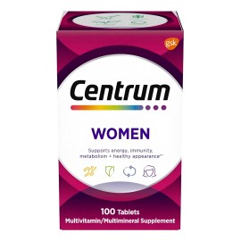 Multivitamnico Centrum Mujer 100 Tabletas  Frmula Completa de Vitaminas y Minerales para Vitalidad, Sistema Inmune y Salud Integral Femenina, Uso...  