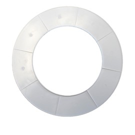 Trim Rings Plastic Ring 10" Inch Recessed Light Ring for Can Lights Lightening Fixture Multi-Colors Black or White (White, 1 Trim Ring)
