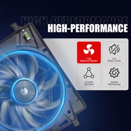 Radiator Cooling Fan Assembly Compatible with 2008-2016 Town&Country 2008-2017 Grand Caravan 3.6L CH3115157