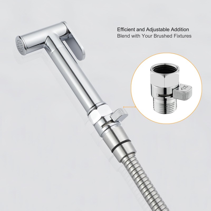Chrome Water Flow Control Valve, G1/2" Shower Head Flow Control