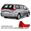 TUSDAR Fit for 2011-2014 Toyota Sienna Tail Light Rear Taillight