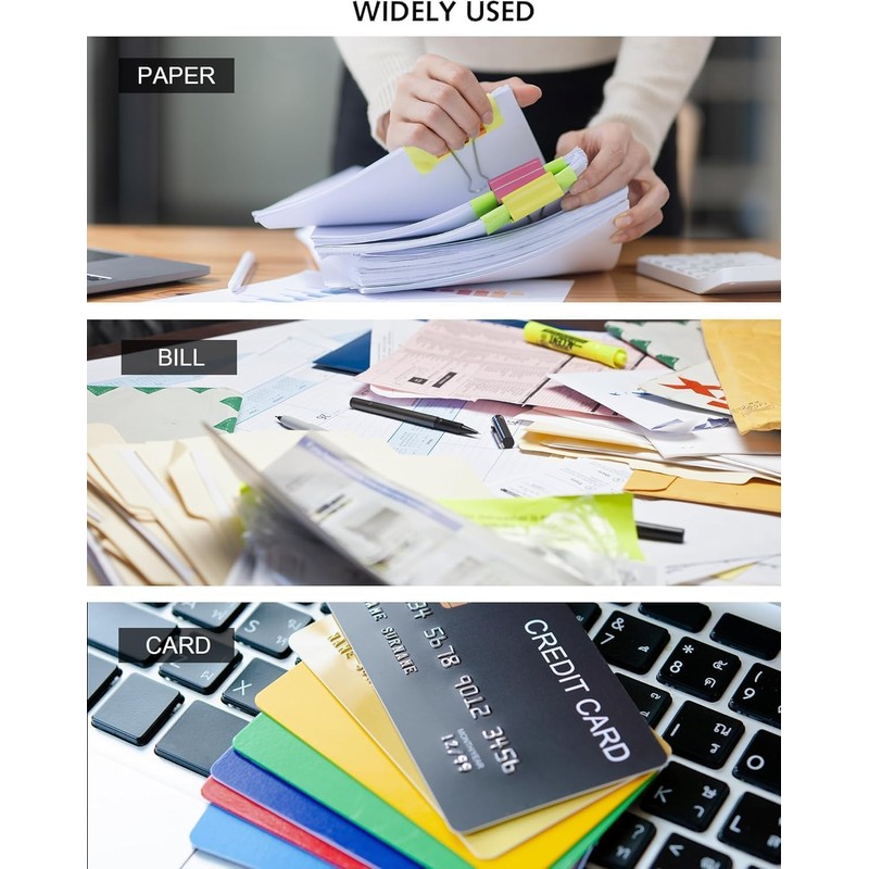 2 Pack Flash Card Holder Rainbow 13 Pockets A6 Accordon