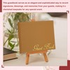 PATIKIL Elegant Guestbook, 9"x7" PU Leather Wedding Guest Book Stylish