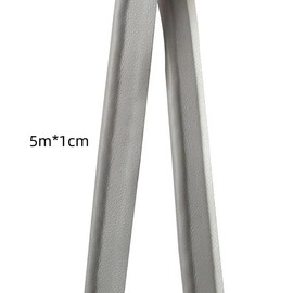5m Light Grey PU Leather Piping Trim 1cm Wide Piping Bias Tape for Sewing Fabric Edge Trimming