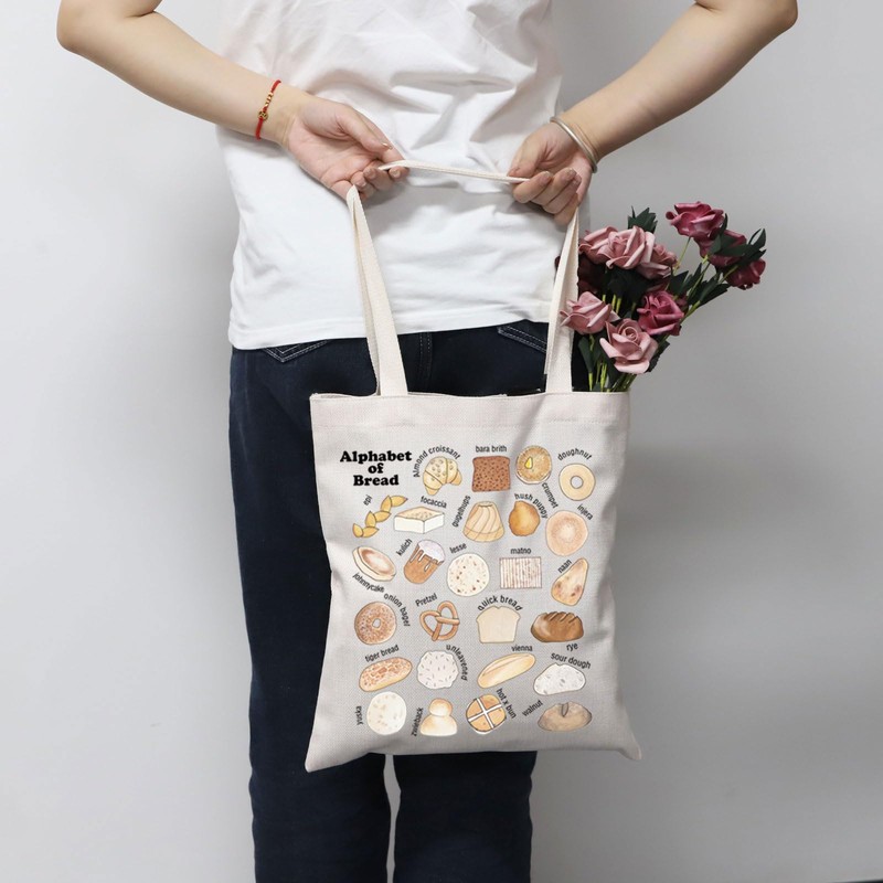 Bread Tote Bag Bread Lover Gift Bread Theme Gift Bakers