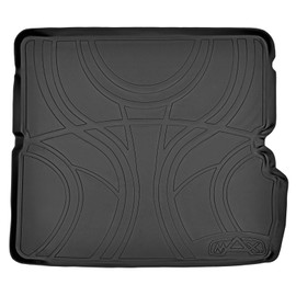 SMARTLINER All Weather Custom Fit Cargo Trunk Liner Floor Mat Behind 2nd Row Black for 2009-2015 Honda Pilot