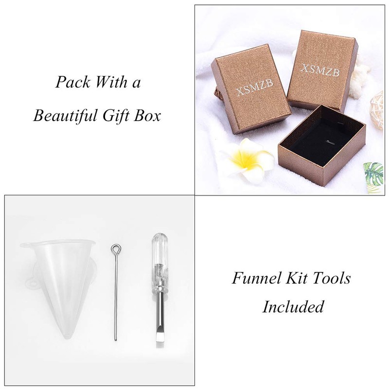 XSMZB Cremation Rings for Ashes Simple Square Band Ring Keepsake