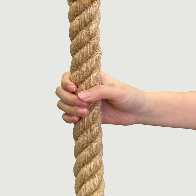 Twisted Manila Rope (1-1/4 Inch x 100 Feet) Natural Hemp