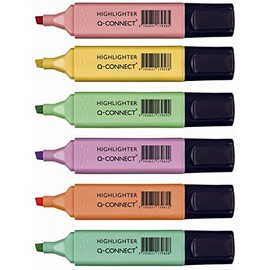 Q-Connect Pastel Highlighters (Pack of 6)