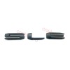 GMC 4pcs Matte Black SIERRA SLE Letters Nameplate Emblem for