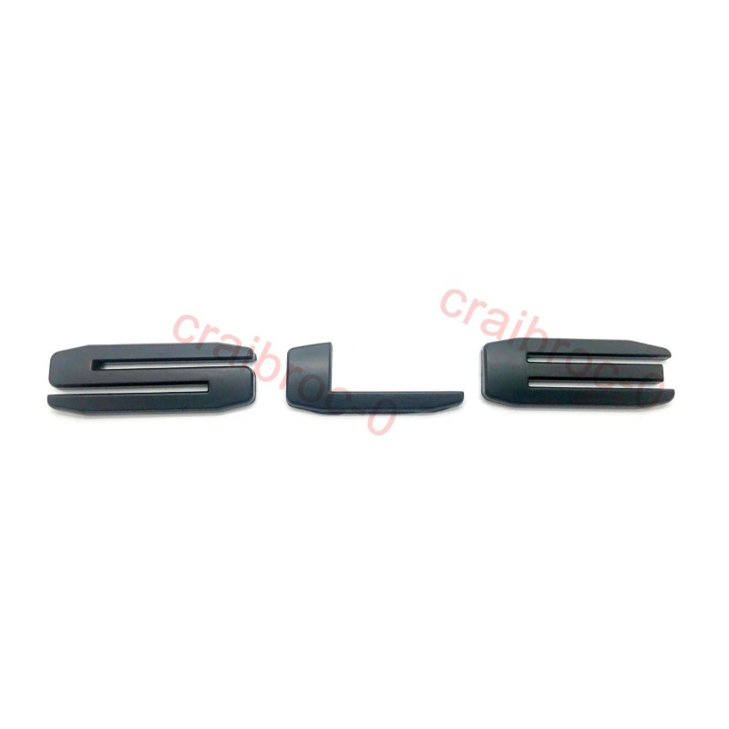 GMC 4pcs Matte Black SIERRA SLE Letters Nameplate Emblem for