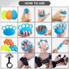 flintronic Grip Strength Trainer, Forearm Strengthener 5-Piece Kit, Hand Exercise