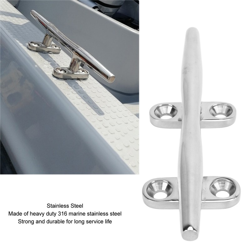 Boat Cleat Open Base Heavy Duty 316 Stainless Steel Boat