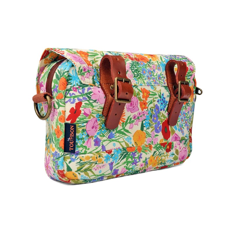 Tourbn Tourbon Waterproof Canvas Bicycle Pannier Bag Handlebar Bag Floral