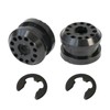 AUPARTIK 2PCS Transfer Case Shift Linkage Bushing with E-clips Fit
