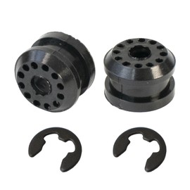 AUPARTIK 2PCS Transfer Case Shift Linkage Bushing with E-clips Fit for Dodge Ram 1500 2500 3500 4X4 Shifter Linkage Control Lever Bushing Grommet Kit 68078974AA 68078975AA
