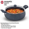 Hawkins Ceramic Nonstick Handi, 5 Litre, Induction Biryani Pot, Granite