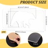 BENECREAT Acrylic Bear Router Template, Clear Router Inlay Template for