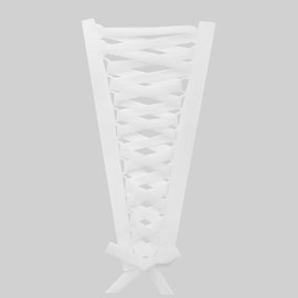 HEBEBRIDAL Women's Wedding Dress Corset Kit Back Zipper Replacement Adjustable See Through Mesh Lace Up Ivory2