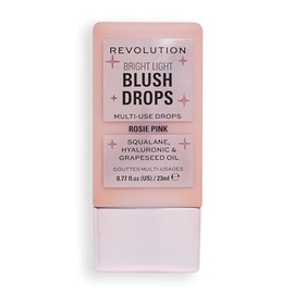 Revolution Beauty London Revolution, Gotas Para Rubor Bright Light, Con Infusión De Ácido Hialurónico, Acabado Radiante, Pink Rosie, 0,77 Onzas Líquidas. Rosie Rosa 0,77 Onzas Líquidas (Paquete De 1)