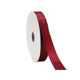 JESEP YONG 100Yards Maroon Double Faced Satin Ribbon 1inch Boutique Gift Wrapping Package Ribbon, DIY Crafts Bow Hair Headband Accessories Assorted Ribbon#789 (25mm)