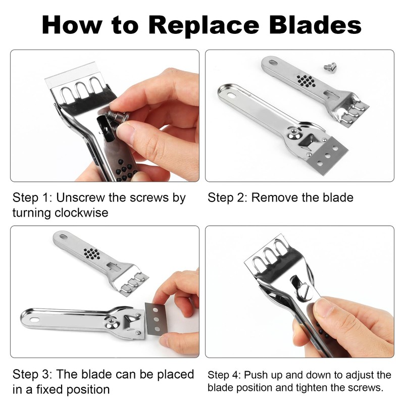 Ceramic Hob Scraper with 10 Replacement Blades, MXTIMWAN Cooker Glass