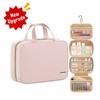 HOTOR Travel Toiletry Bag for Women with Hanging Hook -